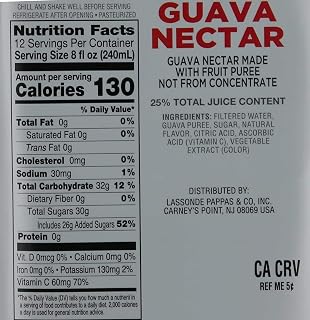 Grown Right Organic Guava Nectar Juice 2 Pack, 64oz Each (128oz Total) - Pure Fruit Puree Nectar