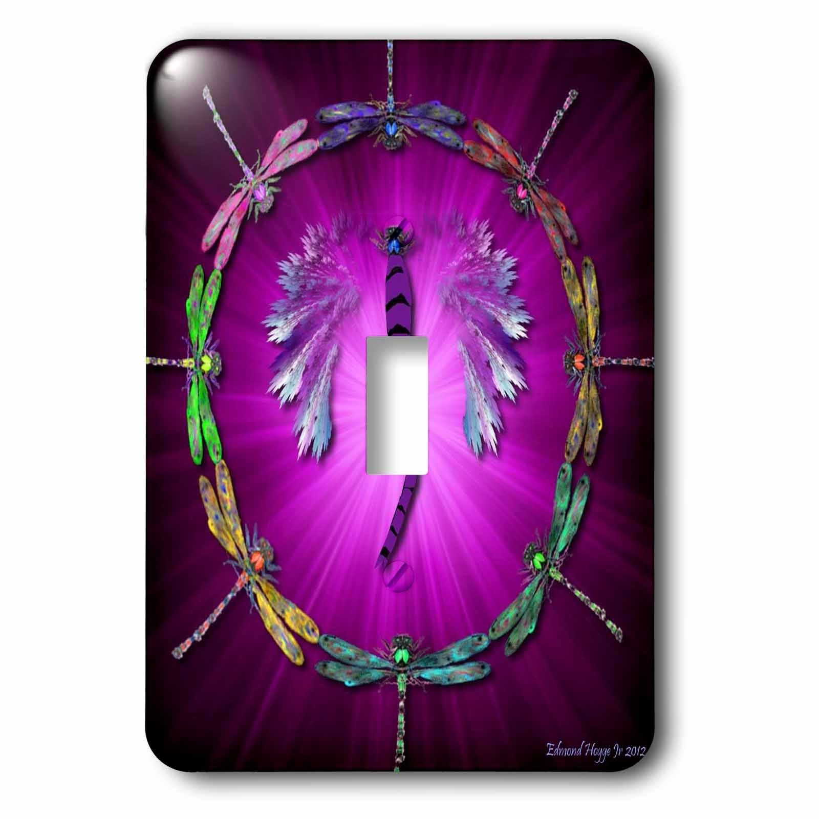 Dragonfly Dance Interrupteur à baïonnette 3dRose LSP_50292_1 pour décoration murale