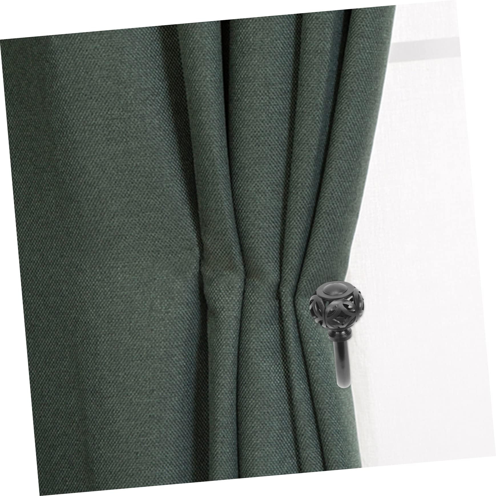 Alipis 6pièces Muraux Fer U-Shape pour Rideaux Attaches Décoratives Multifonctionnelles pour Manteaux Chapeaux Et Serviettes