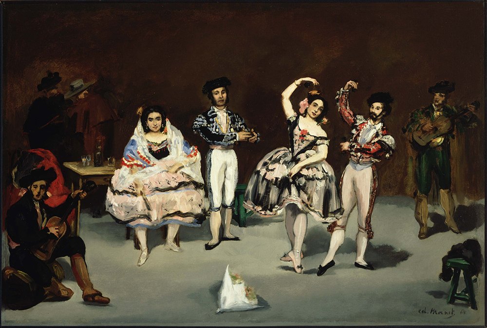 Lámina El ballet español de Manet en papel mate de archivo con marco