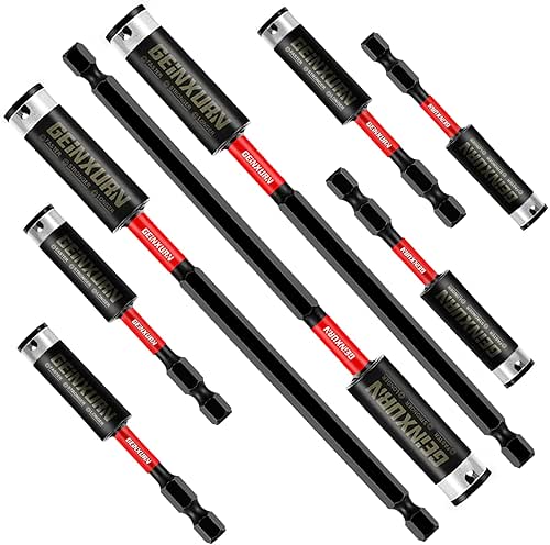 Geinxurn 8PACK Impact Magnetic Screwdriver Bit Holders, Extension Socket Drill