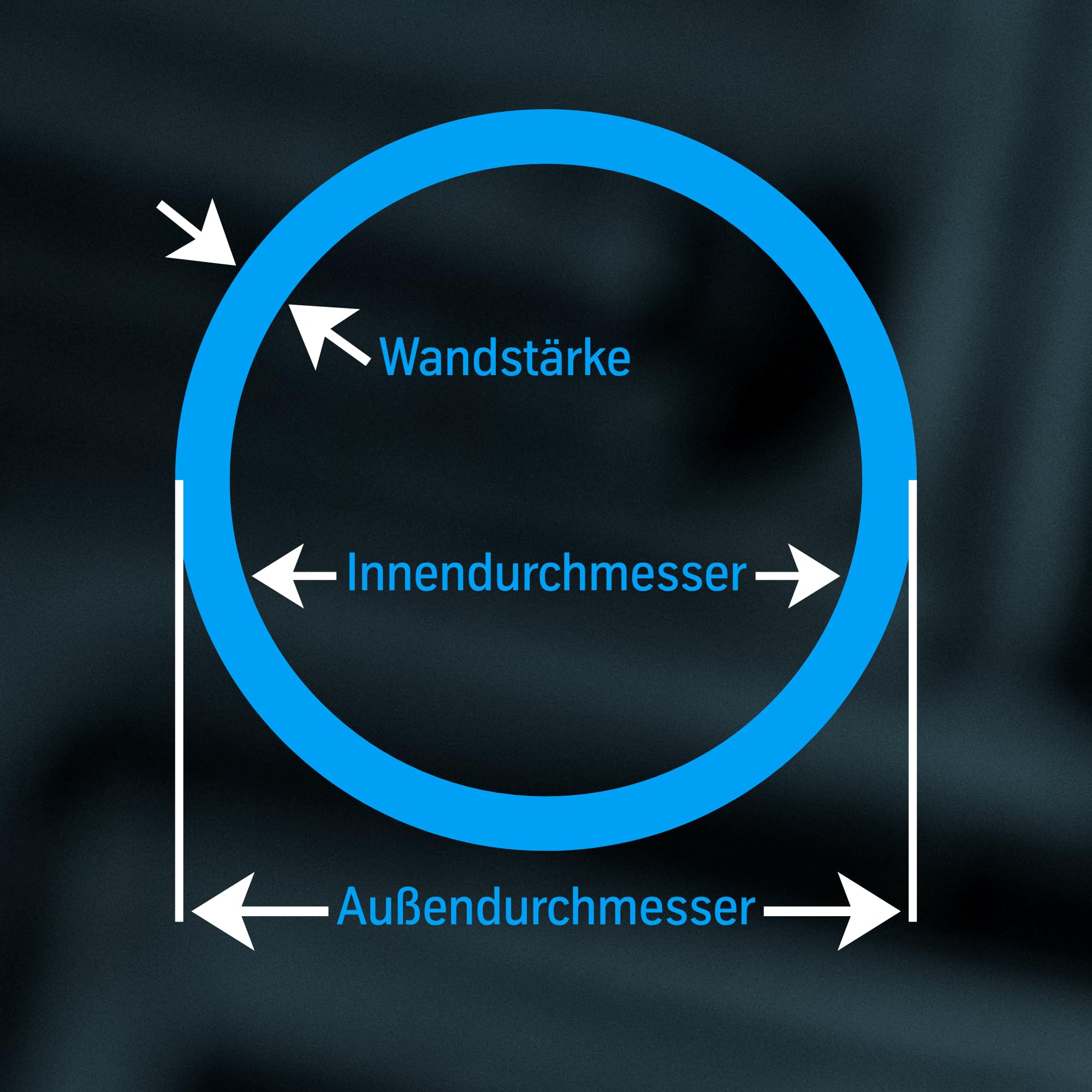 thyssenkrupp Stahlprofil – Rundrohr P235TR1 – Stahlrohr für Konstruktion & Installation – Rundprofil Stahl – 48,3 x 3,2 mm in 2000 mm Länge