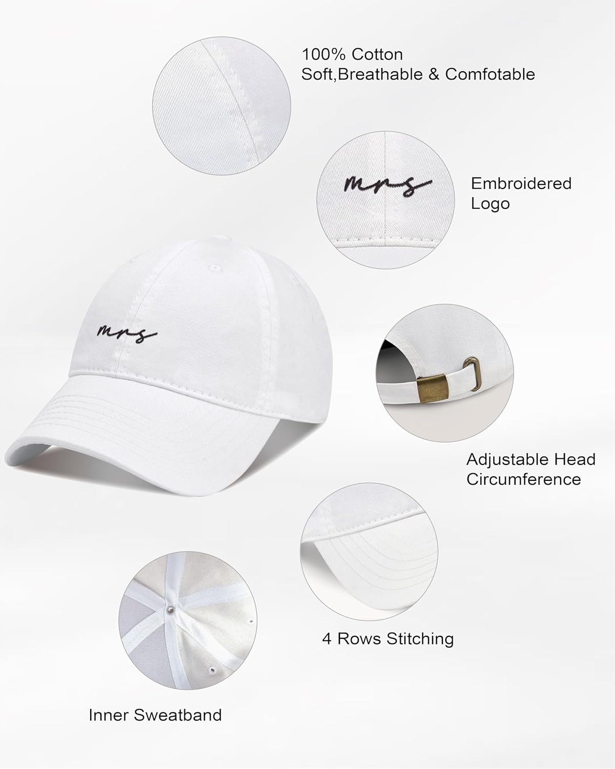 Mr and Mrs Hats - Wedding Gifts for Couples, Couple Gift for Anniversary - Matching Couples Baseball Cap Set