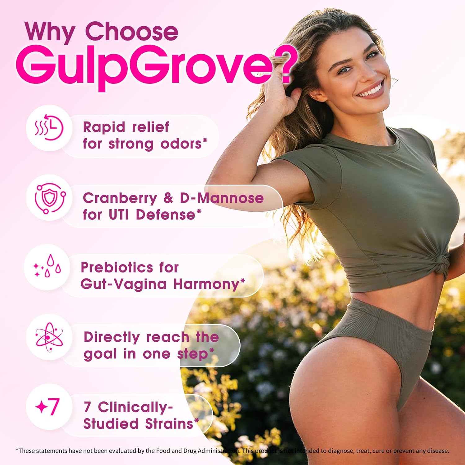 Vaginal Probiotics for Women with Prebiotics & Cranberry - Dr. Formulated Feminine pH Balance Daily Supplement, Supports Vaginal Odor Control & Urinary Tract Health, 30 Servings - Image 3