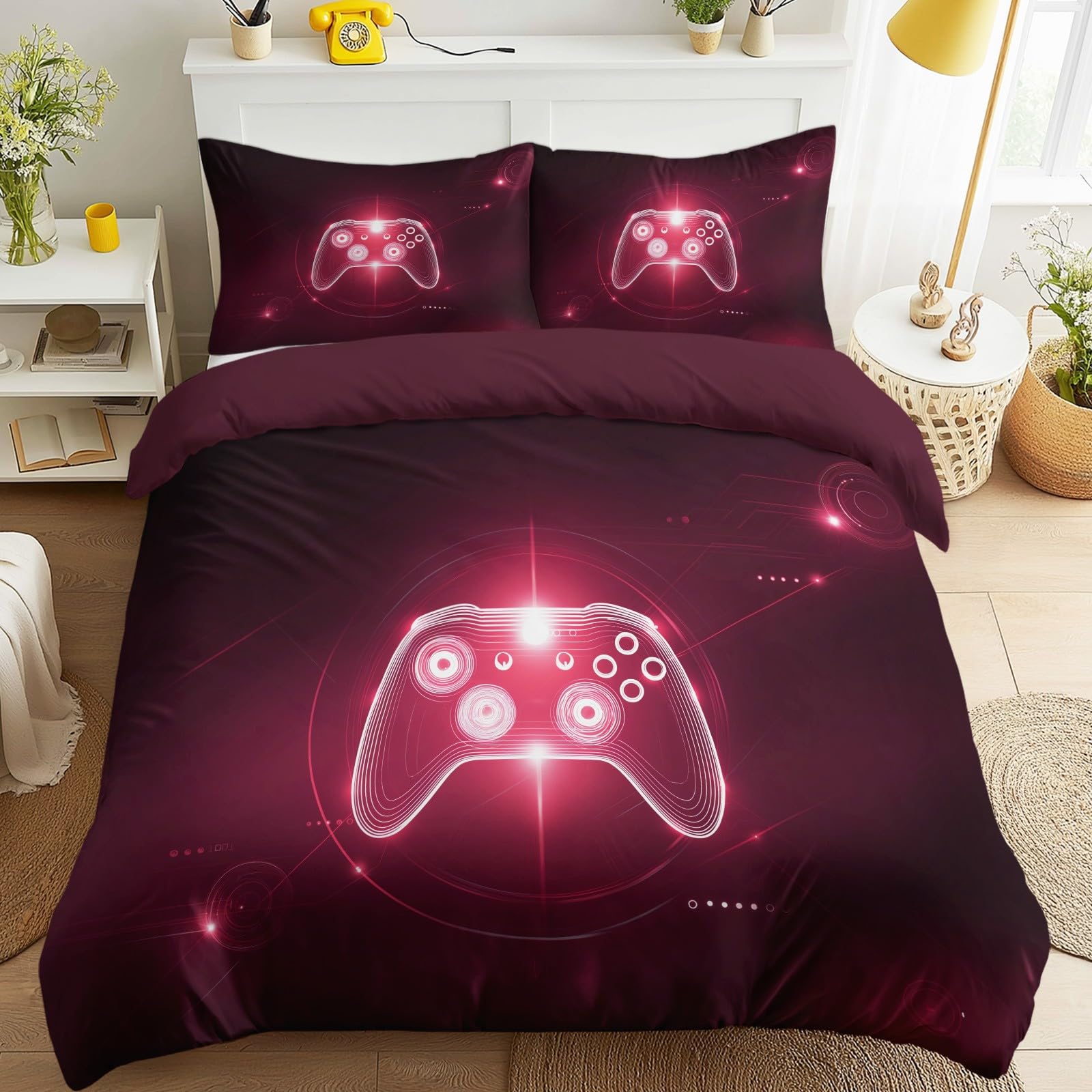 Housse de couette jeu vidéo 260 x 240 cm pour transformer la chambre ado