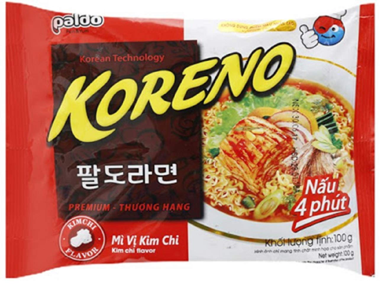 Koreno Mì Vi Kim chi Flavour 100g