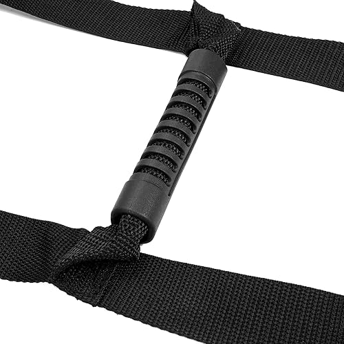 Miniatura 5 de Asistencia de escalera para cama de dominadas, dispositivo de asistencia con agarres de asa, elevación de cama de longitud ajustable, asistencia