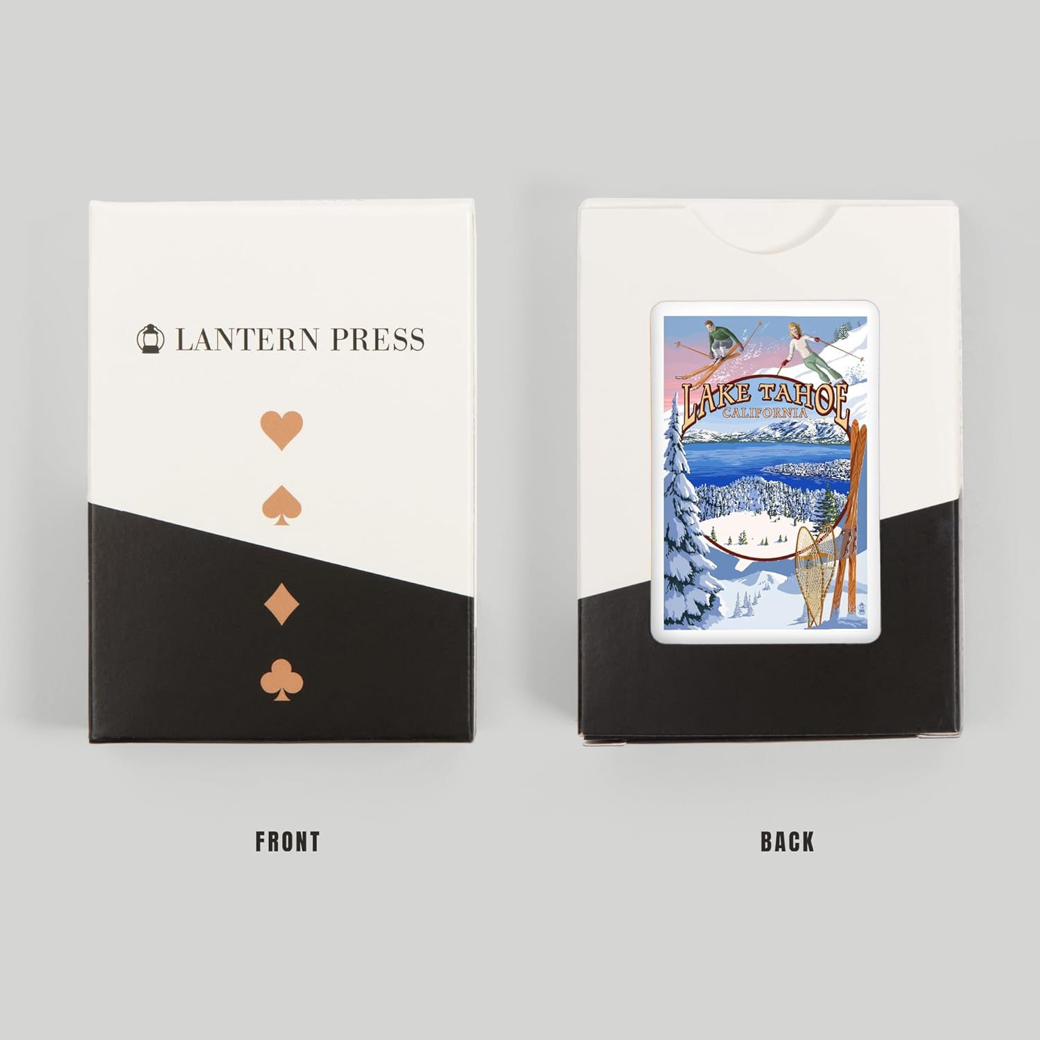 Lantern Press Lake Tahoe, California, Winter Views, 52 Playing Cards for Adults, Poker Size Card Deck