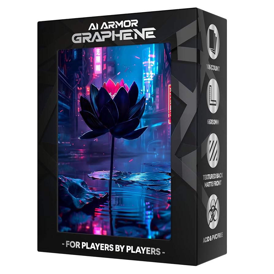 Amazon.com: (Cyberpunk Black Lotus) - 100ct Textured TCG/MTG
