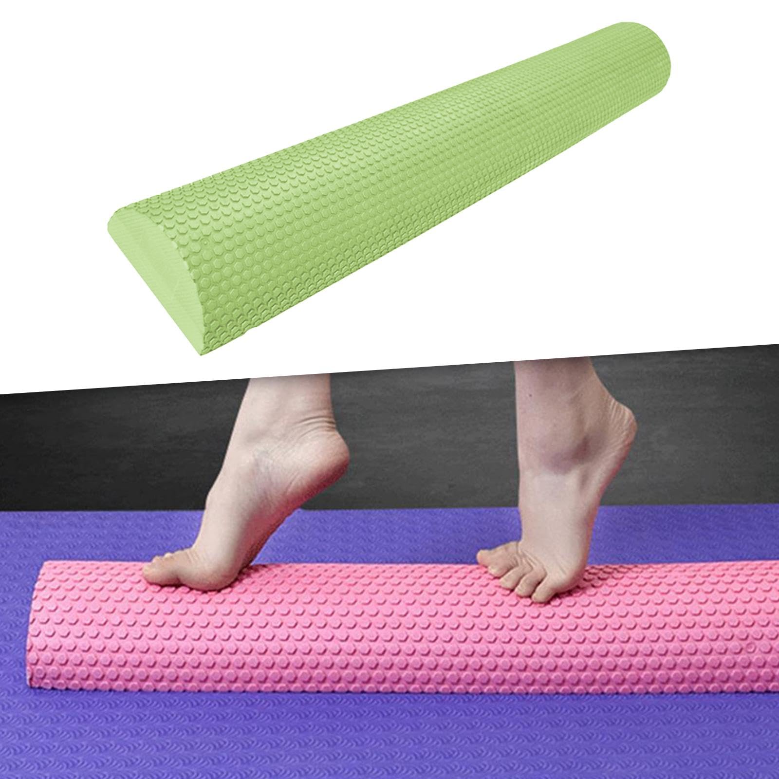 kowaku Eva Half Foam Roller, Foam Half Roller Massage, Antiscivolo, Yoga Blocks Half Round Foam Roller Neck for Men Women Relaxing Back Neck Legs Massage