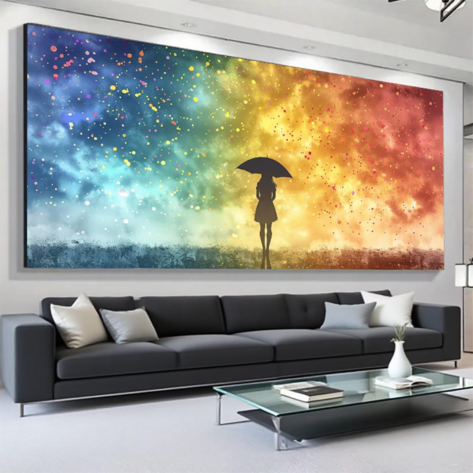 Diamentowe malowanie kolorowe diamentowe malowanie dla dorosłych XXL 80 x 160 cm, 5D haft diamentowy kobieta malowanie diamentowe dziecko, DIY obraz diamentowy aktywuje ręcznie dla dorosłych
