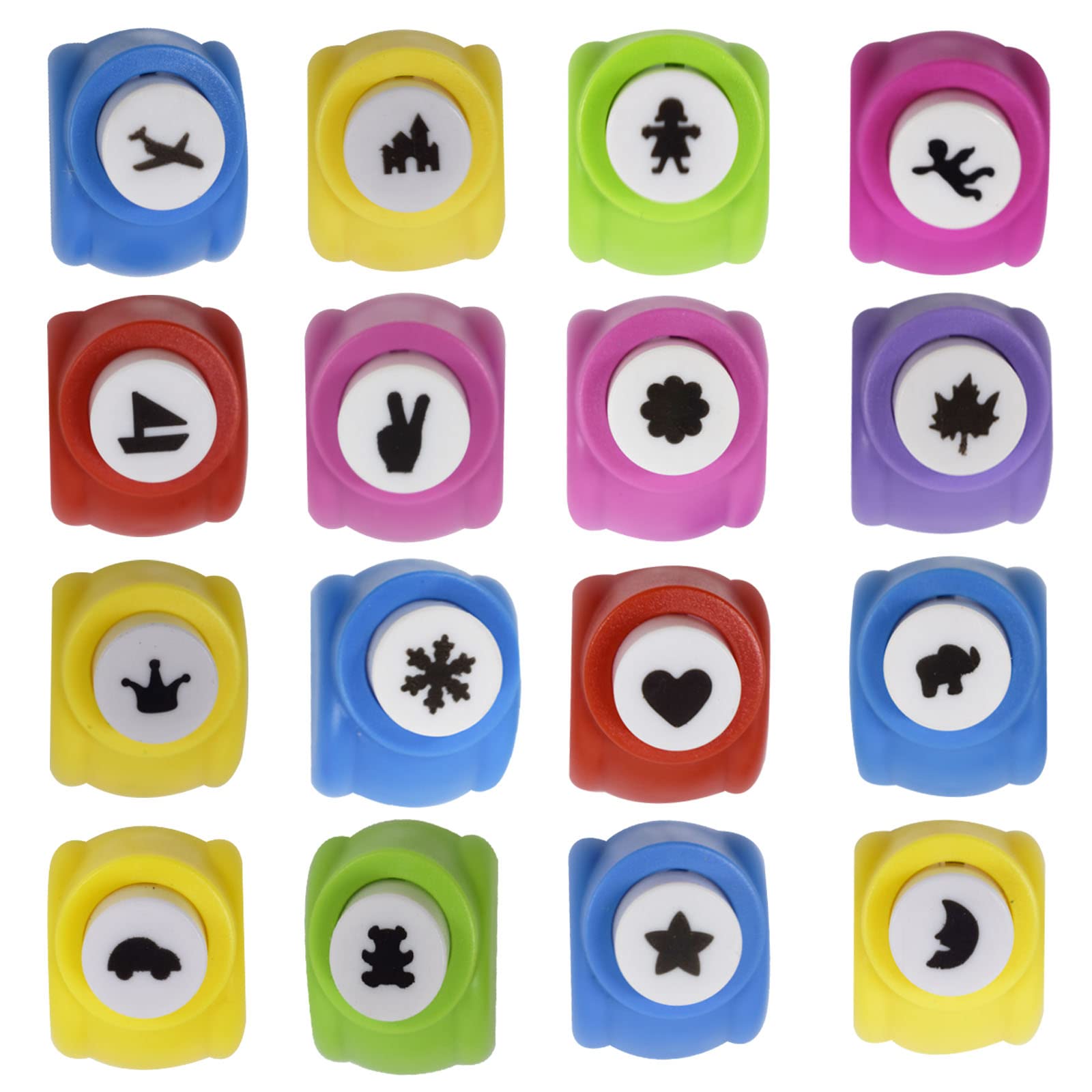 Perforatrices Papier Zyiphor - 15 Motifs (cœurs, étoiles, Fleurs) Pour Scrapbooking, Cartes Et DIY Enfants