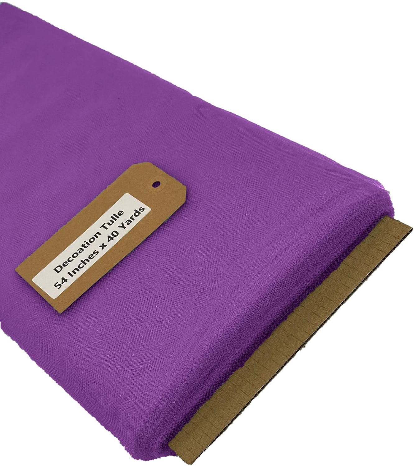 New Creations Fabric & Foam Inc, 54" Wide by 40 Yards Long (120 Feet) Polyester Tulle Fabric Bolt, for Wedding and Decoration (Blush, 54" Wide x 40 Yards)