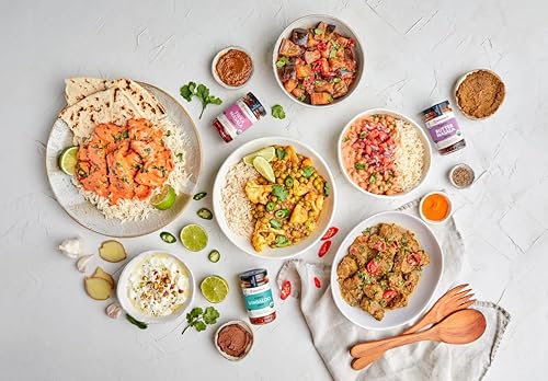 Miniatura 3 de Mekhala Pasta de cocina india orgánica vegana sin gluten (paquete variado de 6)