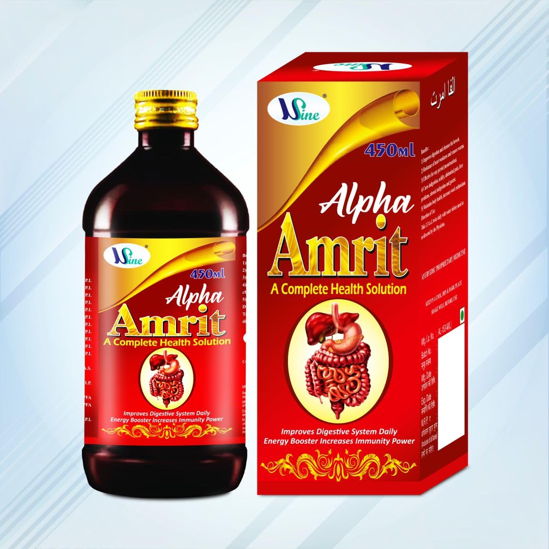 Alpha Amrit | Health Rejuvenator | Complete Health Tonic | Immunity Booster | Improve Digestive System | Daily Energy Booster | GMP Certified | 100% Ayurvedic
