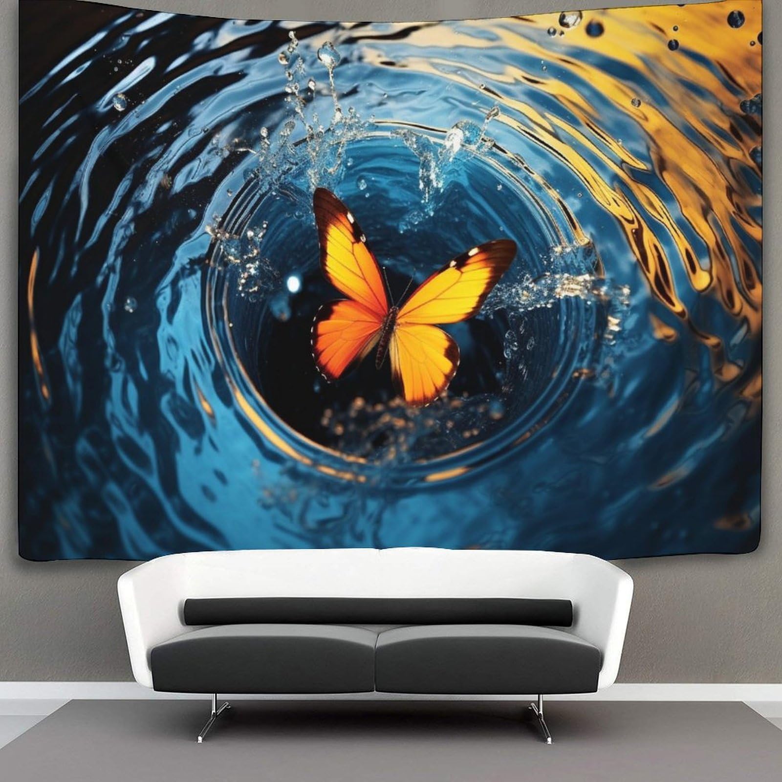 kaiyun Tapestry Butterfly Wall Hanging Tapestries for Bedroom Living Room Apartment Dorm Decorations Wall Art Decor 130cmx150cm