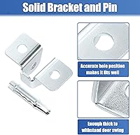 Vista 5 de X AUTOHAUX Juego de 2 soportes de control de puerta y pasador para Jeep Cherokee 1984-2001 55002361 Juego de reparación de conjunto de brazo