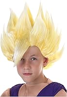 Vista 1 de Fun Costumes Dragon Ball Z Kid Gohan Super Saiyan Peluca para niños, peluca rubia puntiaguda con licencia oficial para DBZ Anime Cosplay