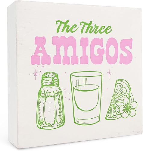 Miniatura 18 de Letrero de Caja de Madera de Martini, 5x5 Pulgadas, Extra Dirty Please, Decoración de Cóctel, Decoración de Carrito de Bar Casero, Estante de Mesa