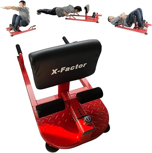 X FACTOR Multifunción Sissy Squat Abdominal Core 3 en 1 HD Entrenamiento de Fuerza Gimnasio en casa para abdominales fuertes, extensión de piernas,