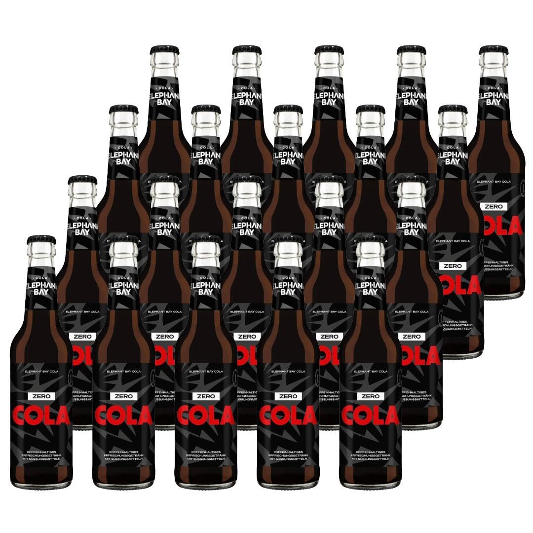 Elephant Bay Cola Zero – 20 x 0,33L | Zuckerfreie Premium-Cola im praktischen Vorratspack inkl. Pfand MEHRWEG