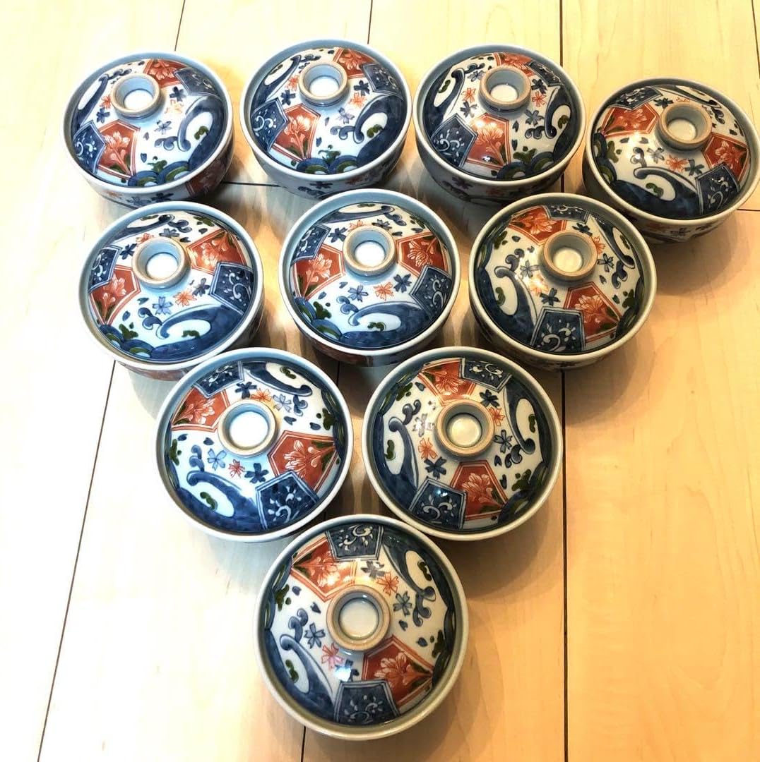 有田焼 陶祥窯 椀 1客 有田焼 陶祥窯 蓋つき煮物椀 赤