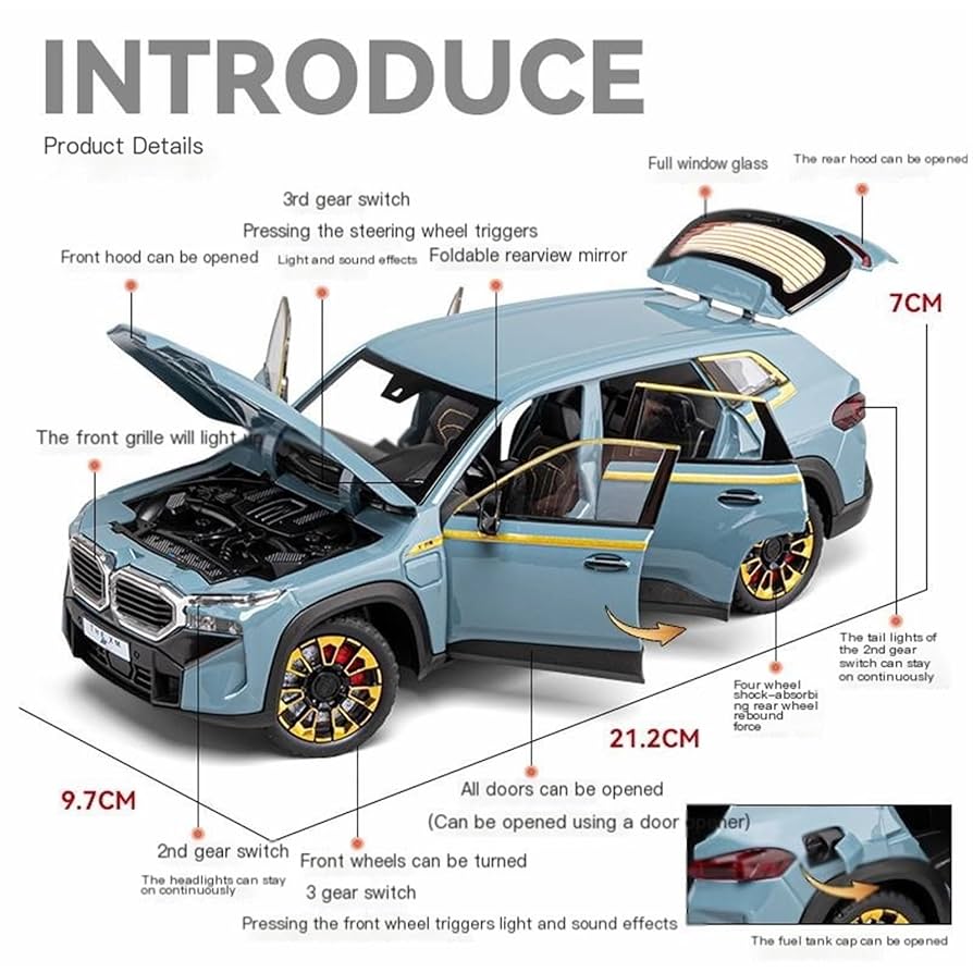 Amazon.co.jp: ミニカー スケールモデルカー 1/24 BMW XM X5 SUV