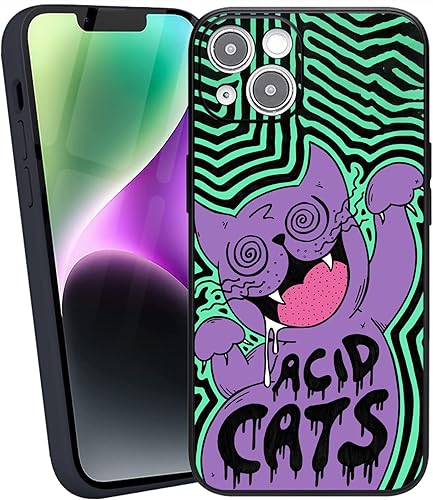 Funda compatible con iPhone 13 para hombres y niños, TPU suave negro mejorado protección de cámara, protección de goma, antideslizante, a prueba de