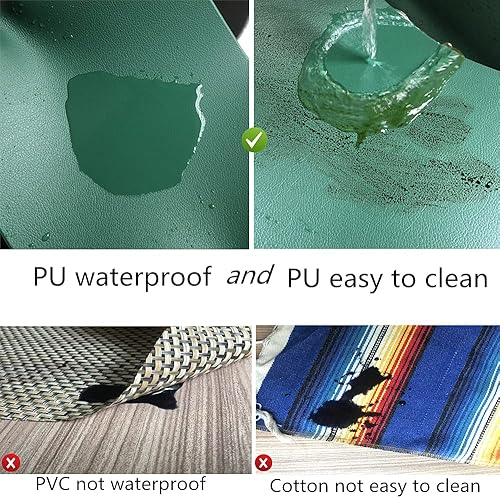 Miniatura 4 de WAZAIGUR Manteles individuales para mesa de comedor, impermeable, fácil de limpiar, antideslizante, aislamiento térmico de doble cara, duradero, de