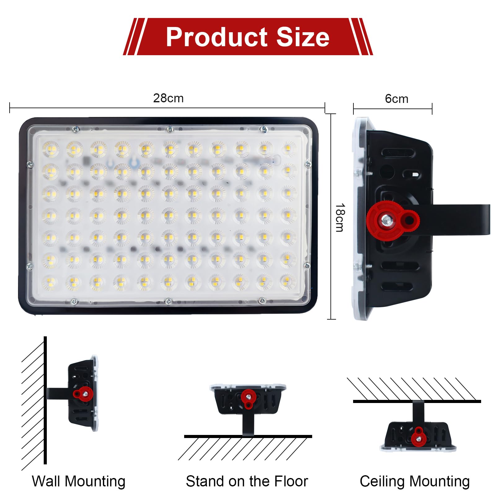 💡 Proyector LED Ecolux 10W-200W | IP66 Exterior | Sensor De Movimiento | 5 Años Garantía | A+++