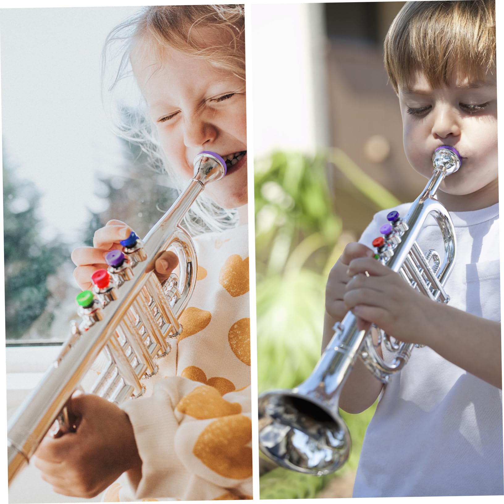 VANZACK Tromba per Colorata e Sicura Strumento Musicale Educativo Sonoro Portatile per Sviluppo Creatività e Apprendimento Musicale