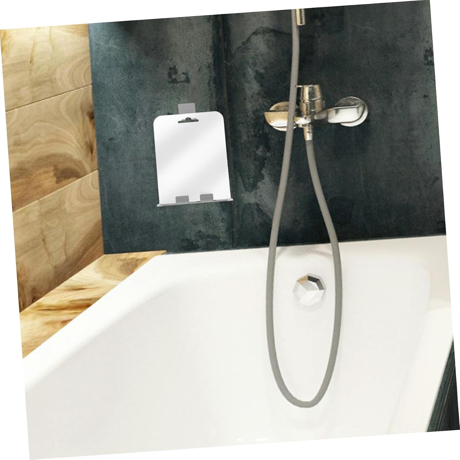 Cabilock Fogless Shower Mirror Wall-Mounted Shaving Makeup Mirror Bathroom Defogging Shatterproof Frameless