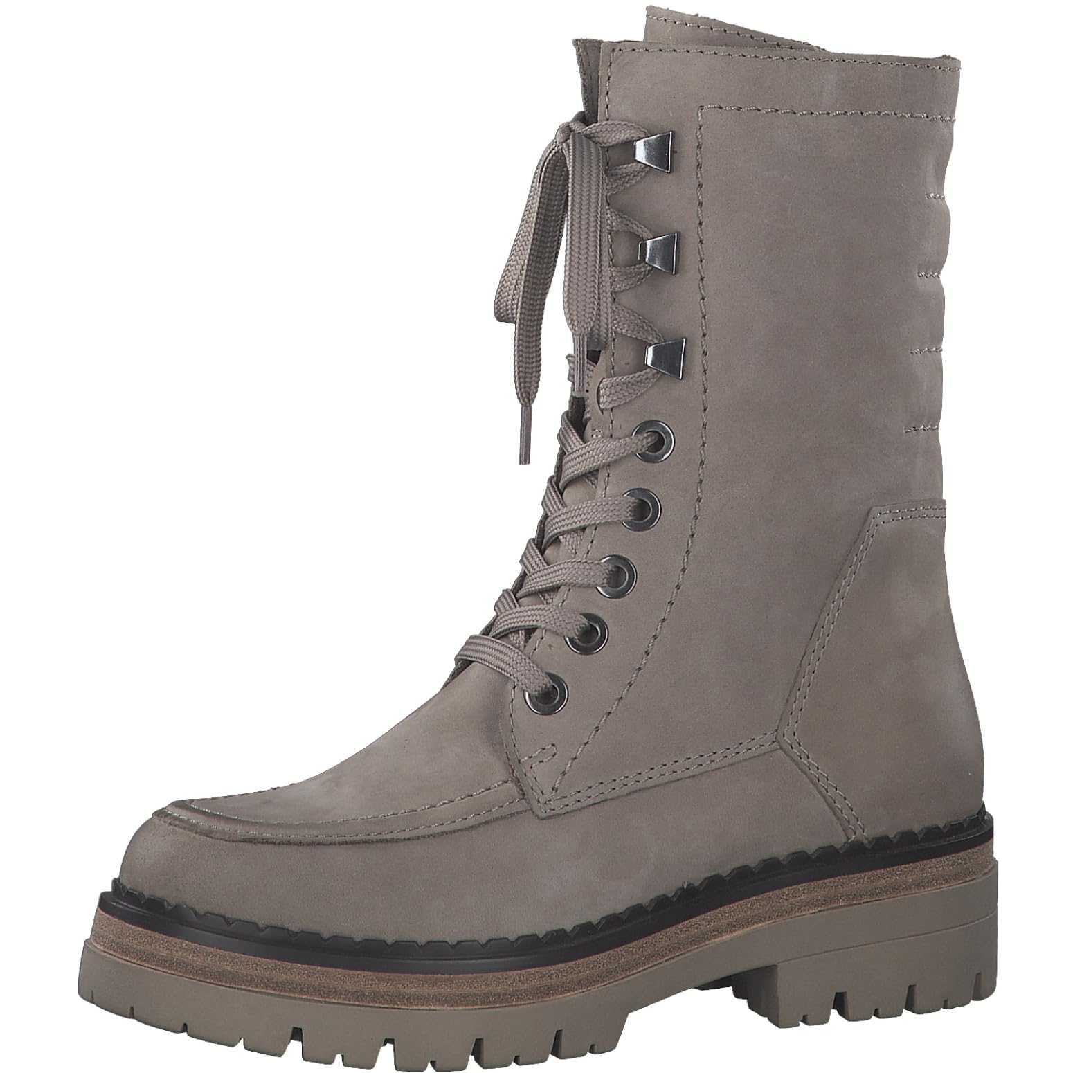 MARCO TOZZI Women's 2-26211-41 Bootie laced, Taupe Nubuck, 5.5