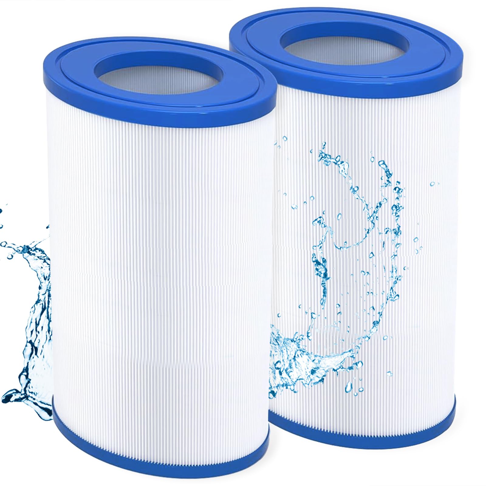 PLLUCID PDM30 Oval Spa Filter Compatible with Dream Maker Hot Tubs 461269, Filbur FC9940, Pleatco PDM30, 30 sq.ft Hot Tub Filter Cartridge - 2 Packs