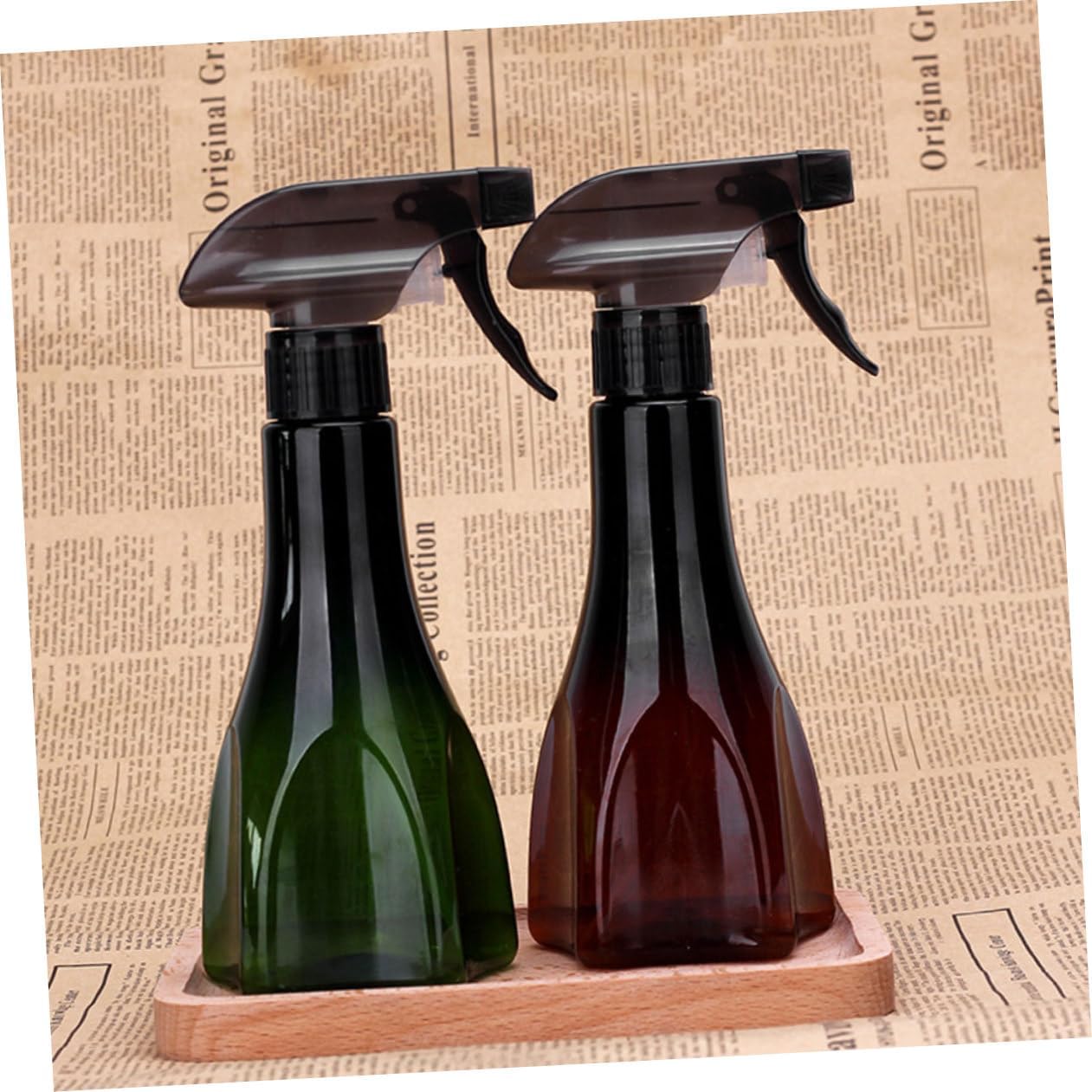 2pcs Hairdressing Trigger Spray Bottles Adjustable Nozzle Refillable Water Sprayers for Salon and Home Use Random Color