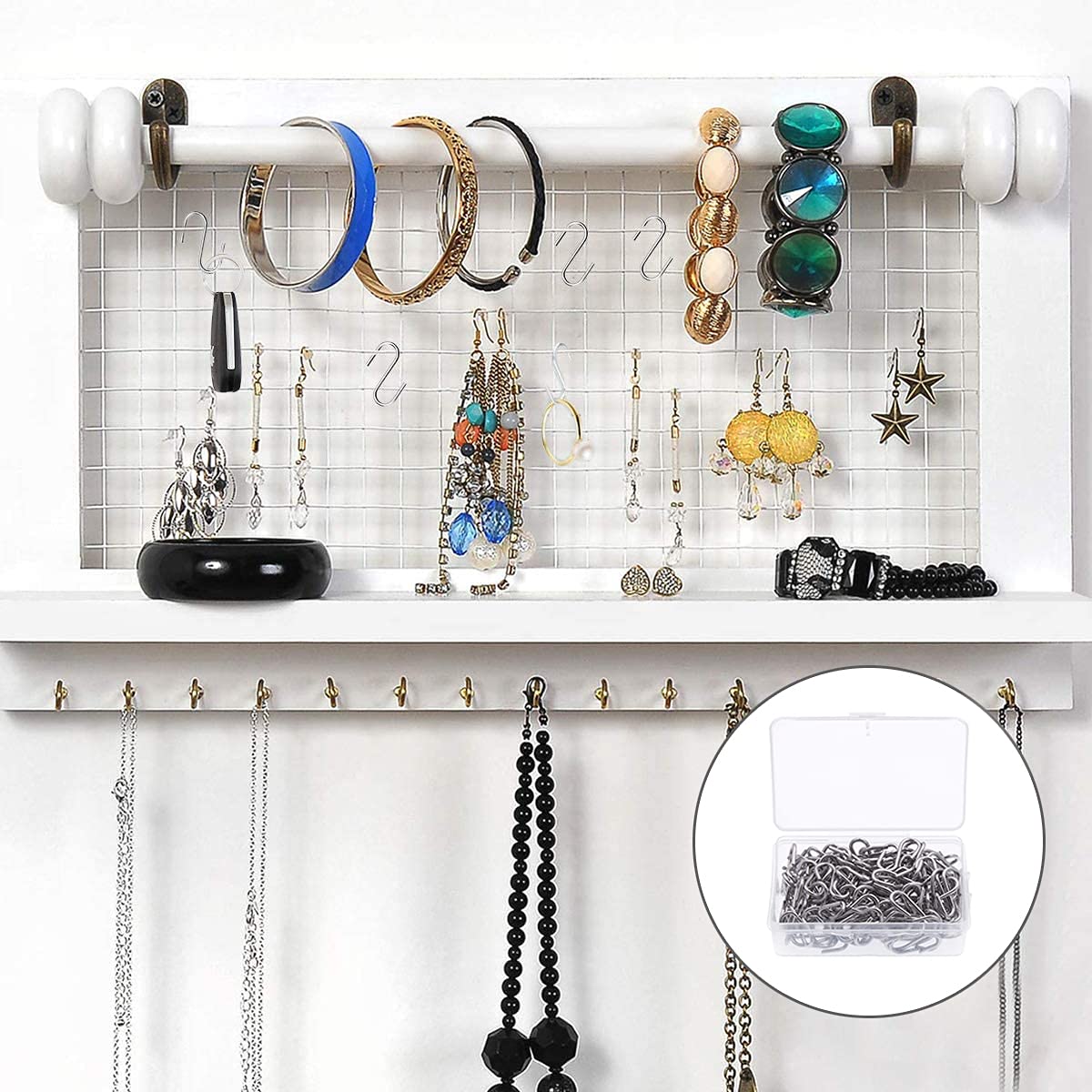 Lot De 6 Mousquetons Extra Petits En Acier Inoxydable à Double Ouverture Pour Mini Porte-clés, Connecteurs De Bracelets, Fabrication De Bijoux (12 Mm, Argent