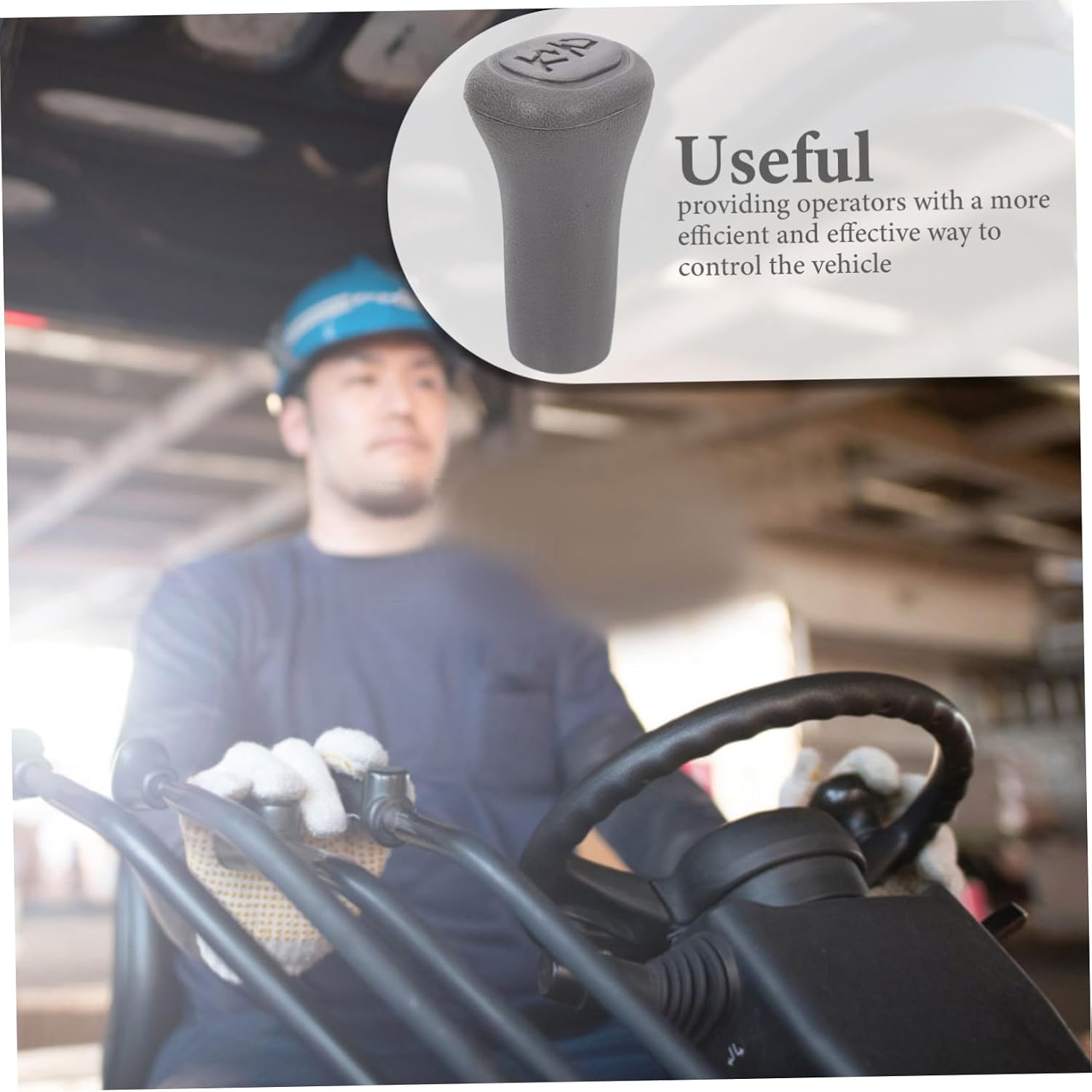 Uonlytech Forklift Lever Knob Replacement, Plastic Steering Wheel Knob Handle Knob Professional Shift Knob Lever Supply for Machine Handle Tool