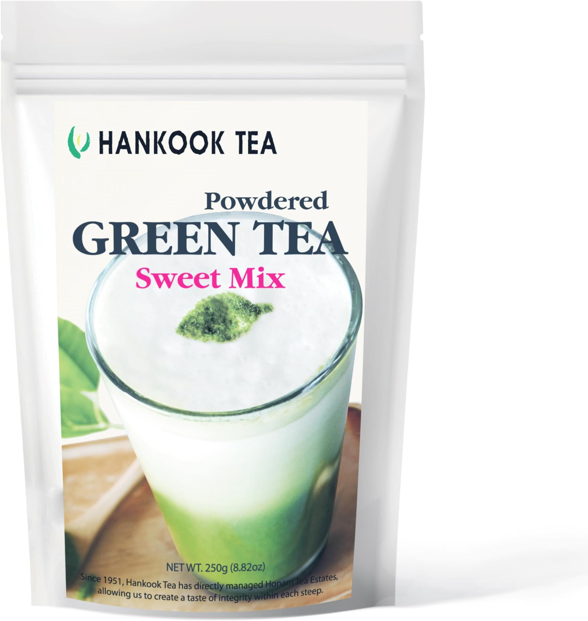 Hankook Tea Powdered Green Tea Sweet Mix, 8.82 Ounce (SYNCHKG123925)