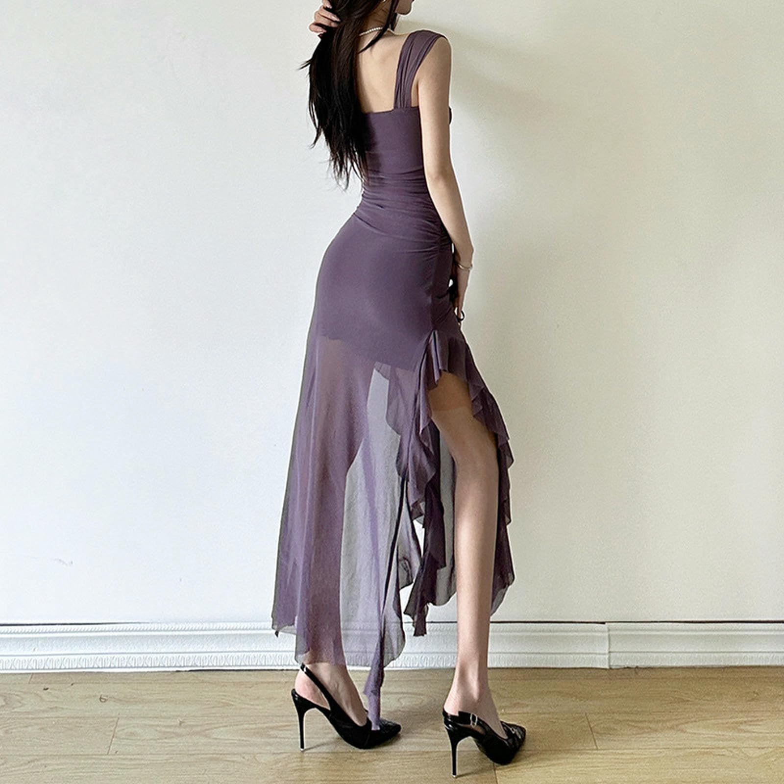 Sukienka damska letnia sukienka midi plisowana elegancka tiulowa sukienka midi z