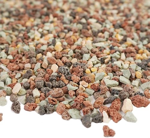 Miniatura 3 de Color Lava Rocks - Mezcla de tierra para macetas hortícolas, piedras arenosas, piedra pómez, roca volcánica para suculentas, cactus, bonsái, aderezo