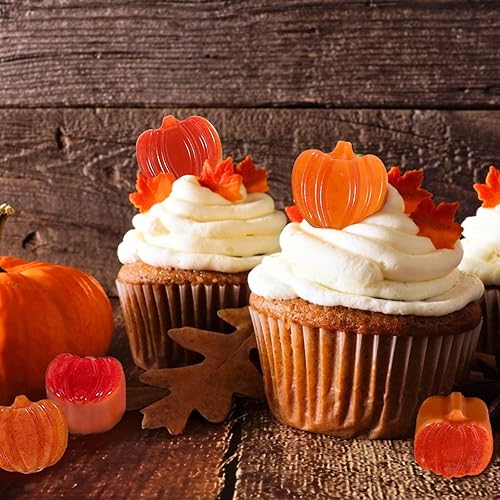 Miniatura 7 de Webake Molde de chocolate de calabaza, 3 piezas, molde de silicona para chocolate, 12 cavidades, molde de caramelo de otoño para hornear, decoración