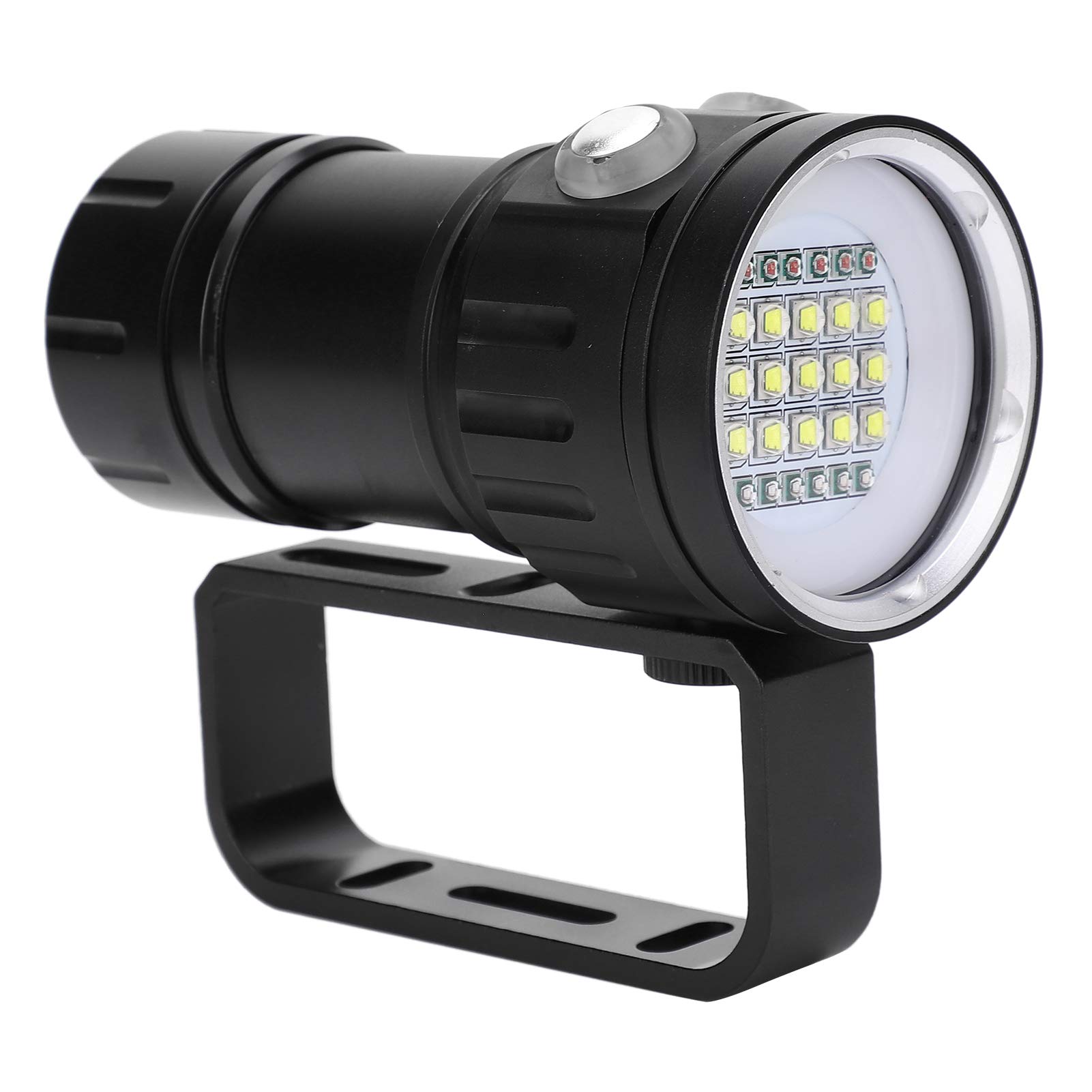 Diving Flashlight, Aluminum Material Portable Size Clear Lens Durable Waterproof Underwater Lamp for Diving for Exploration for Swimming