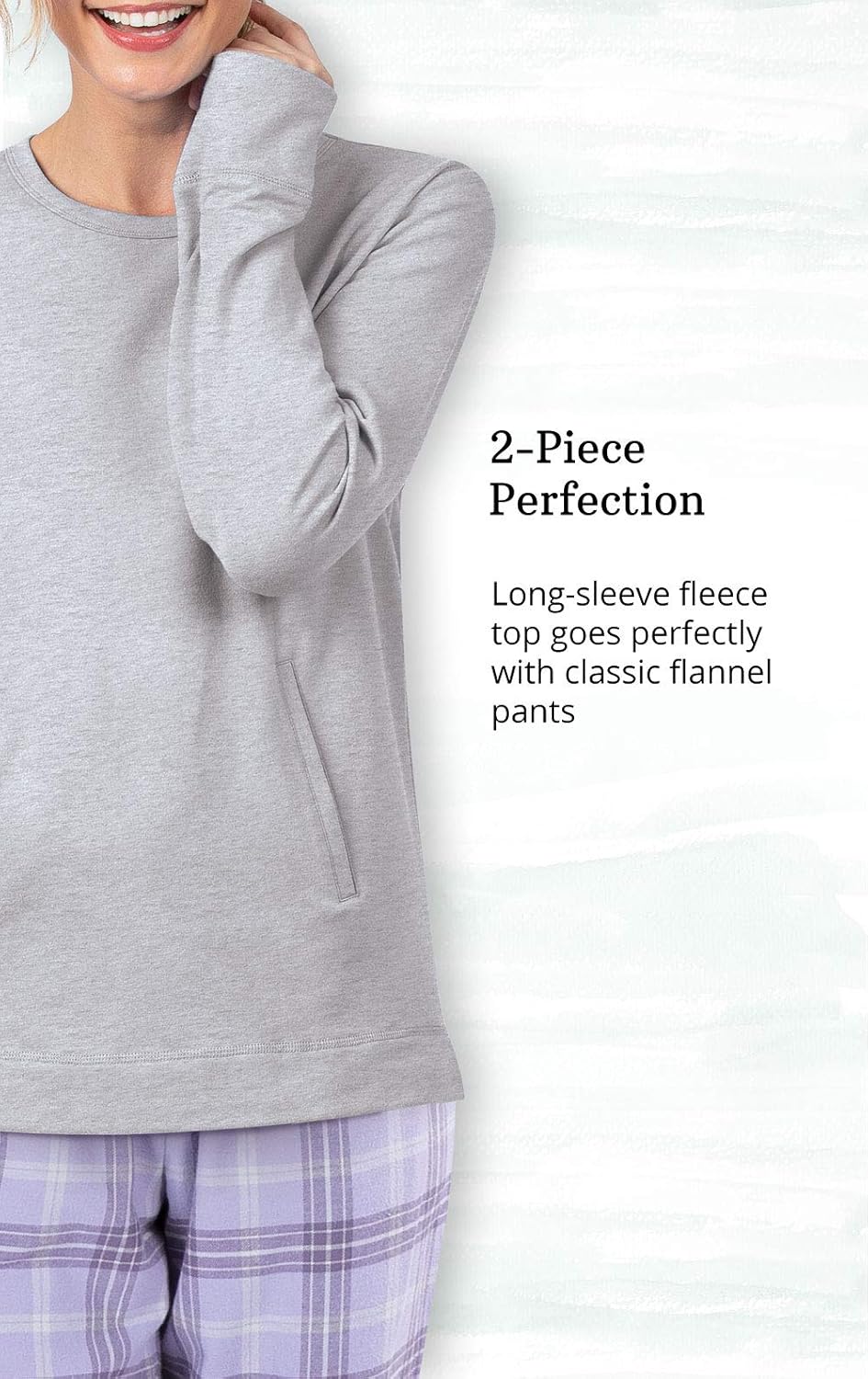 Addison Meadow Flannel Pajamas Women - Pajama Set For Women, Plaid - Image 4