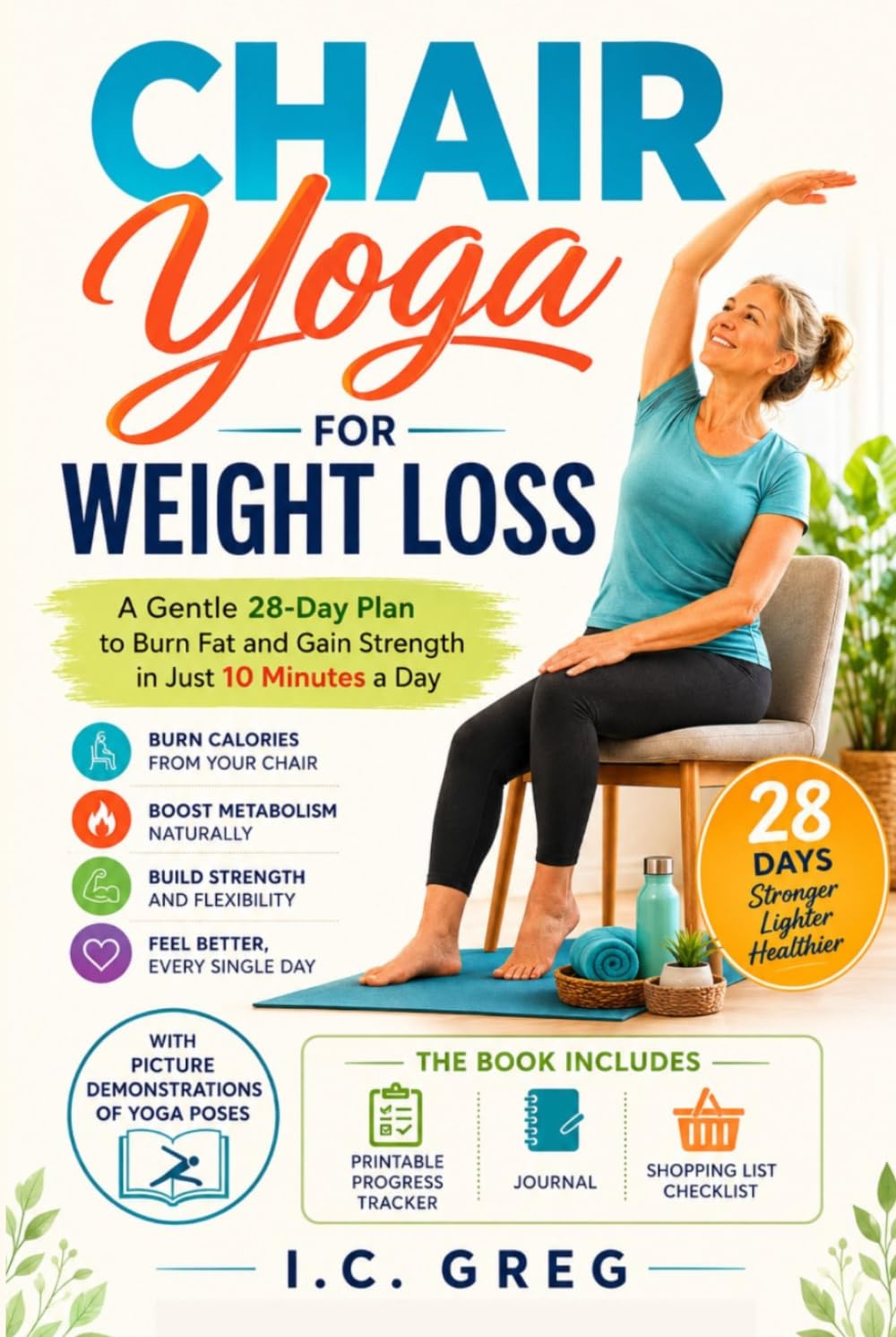 Chair Yoga for Weight Loss: A Gentle 28-Day Plan to Burn Fat and Gain Strength in Just 10 Minutes a Day (WEIGHT LOSS SERIES)