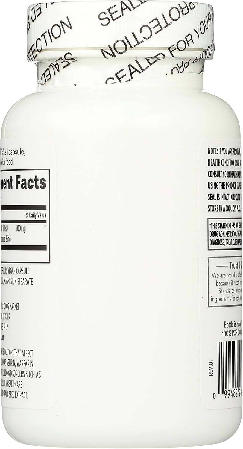 Whole Foods Market, Grapeseed Extract 100mg, 120 CT - Image 3
