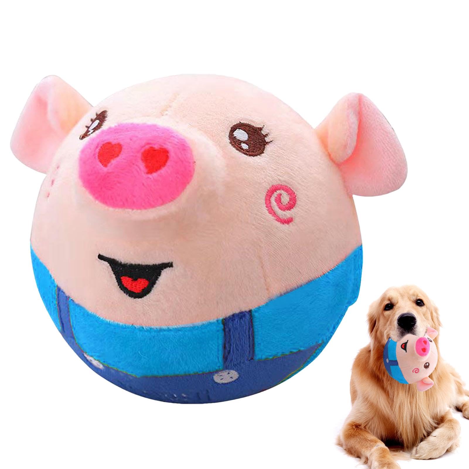 Active Moving Pet Plush Toy, Talking Moving Dog Toy, Cartoon Plush Balls Interactive Dog Toys, Jumping Toy For Dog, Shake Bounce Boredom Toy, Dancing Dog Ball Bouncing Toy For Small Medium Dogs