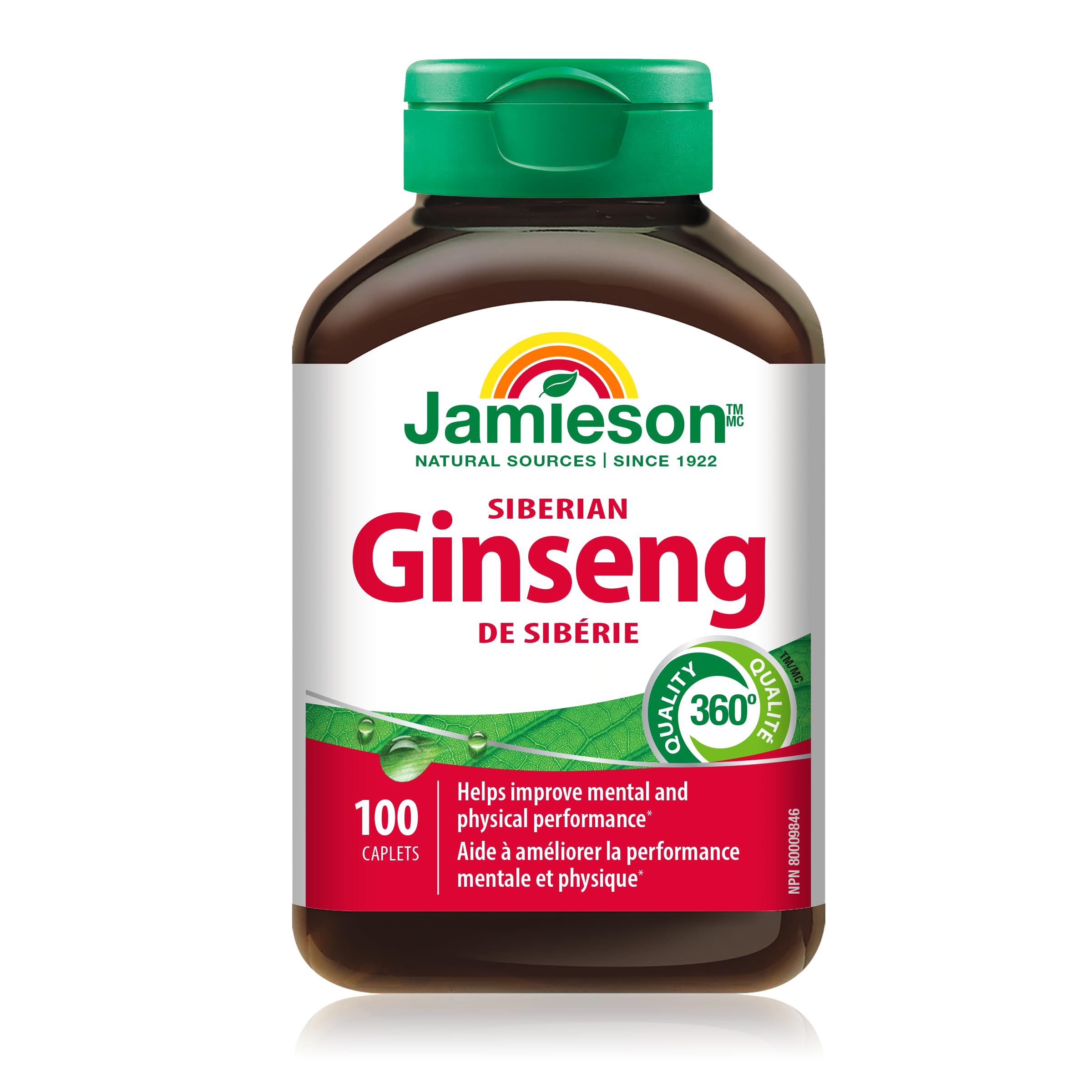 Jamieson Siberian Ginseng 65 mg 100 Caplets