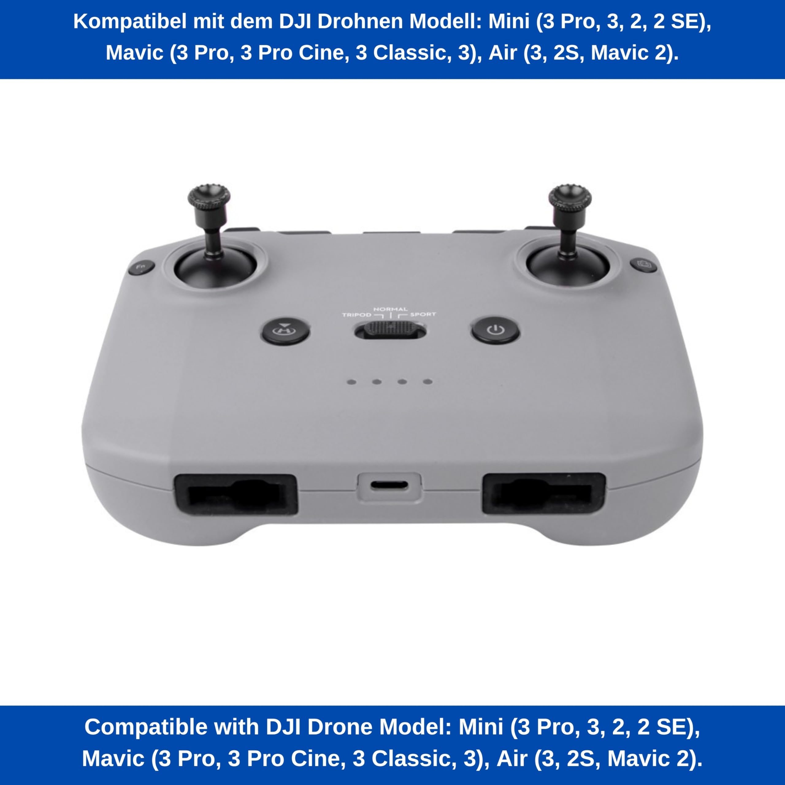 Pilot zdalnego sterowania zdalny dla DJI RC-N1, DJI RC-N2, 2 sztuki, czarna, aluminium, joysticks