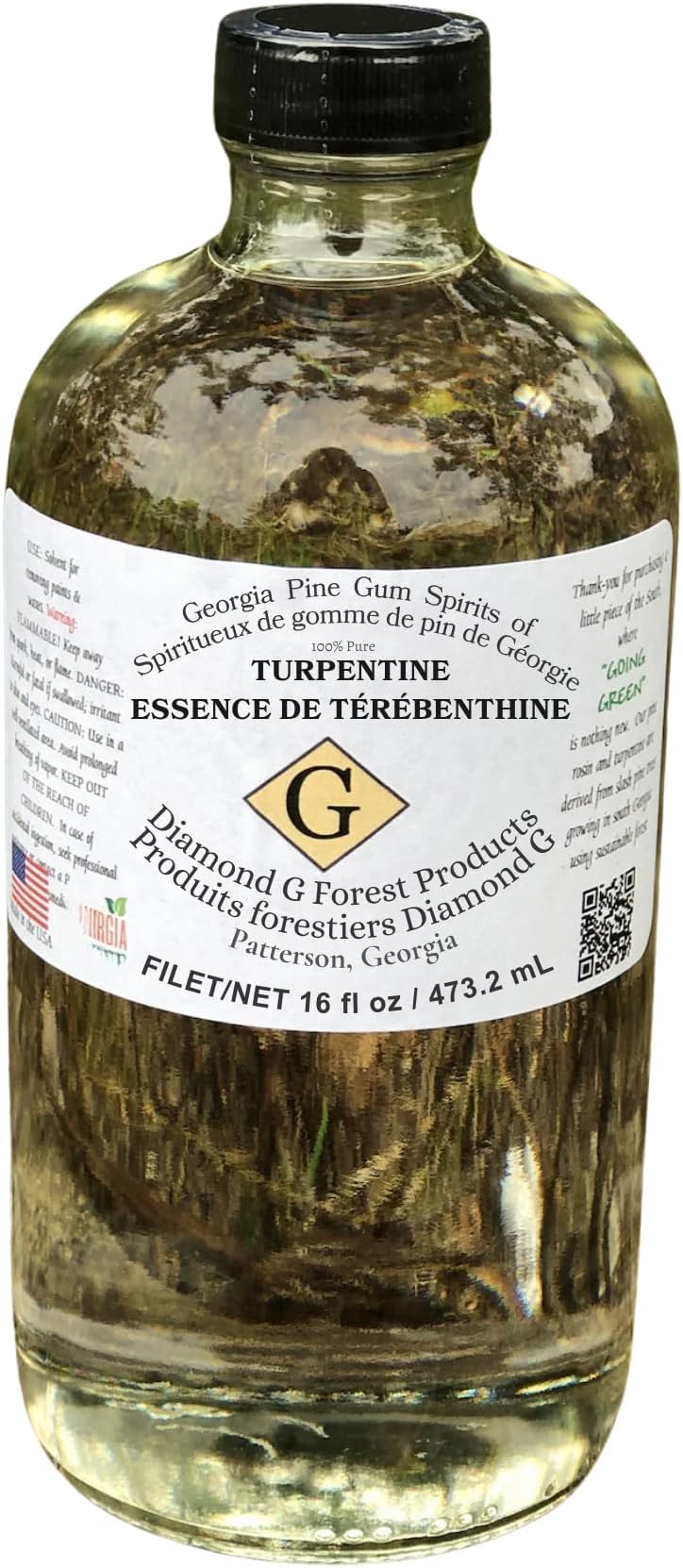 16 Oz 100% Pure Gum Spirits of Turpentine