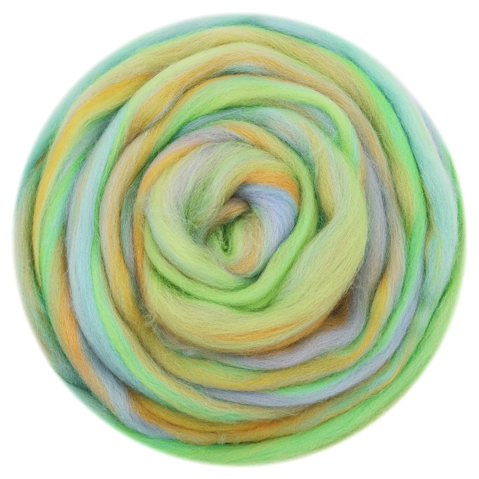 50G Blended Felting Wool - 24 Options for Needle Felting Kit - 19 Microns Fast to Felt (03)